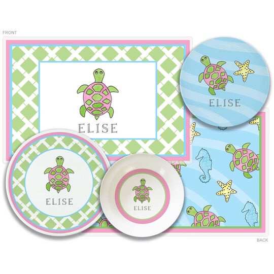 Sea Turtle 4-Piece Dinnerware Set